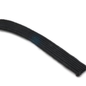 1040 1 / 2" BRAIDED ELASTIC BLACK 1GR / SP-16 / BX *NARROW SP WRAP IN PLASTIC *