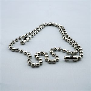 10 BEAD CHAIN NICKEL STEEL 500' / RL