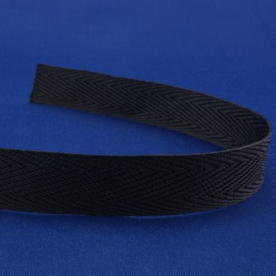 172 3 / 4" BLACK DOUBLE NEEDLE TAPE STARCHED 720YD / 5GR / SP-12 / CS