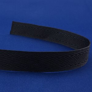 172 3 / 4" BLACK DOUBLE NEEDLE TAPE STARCHED 720YD / 5GR / SP-12 / CS