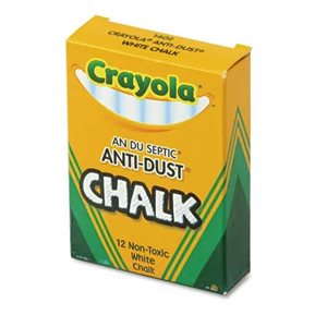 1402 ANTI-DUST CHALK WHITE 12 / BX-Sleeve / 1GR CRAYOLA